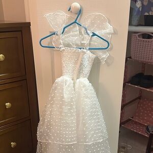 Elegant White Kids Formal Dress